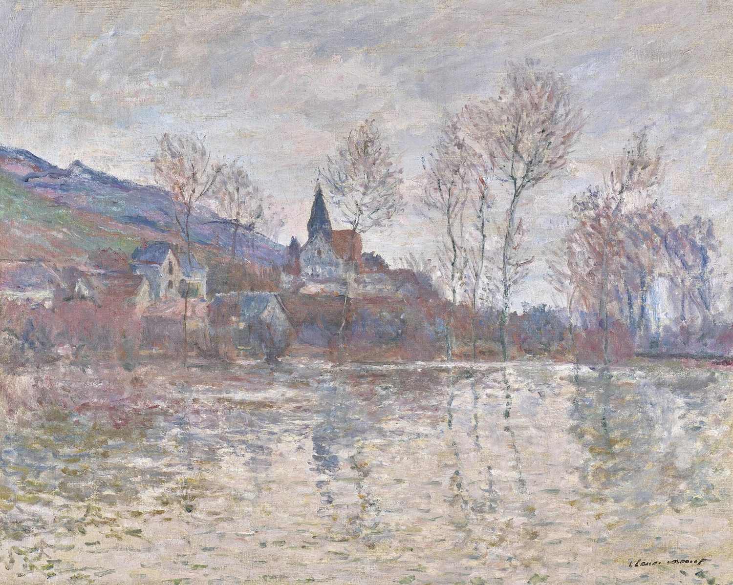 Inondation à Giverny, Claude Monet, 1886.